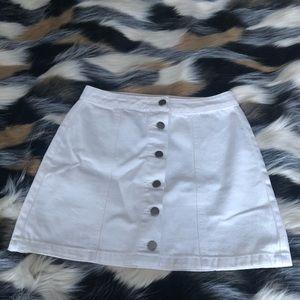 Forever 21 white denim skirt